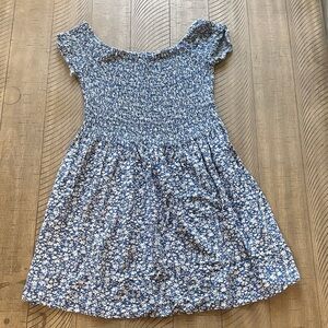 Blue and White Floral Dress